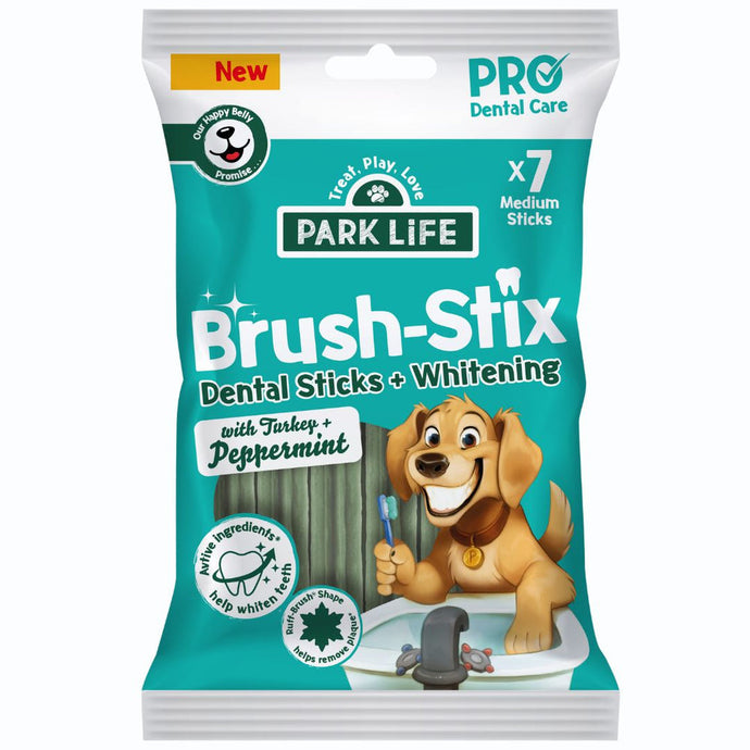 Parklife Brush-Stix Turkey & Peppermint Dog Dental Chew