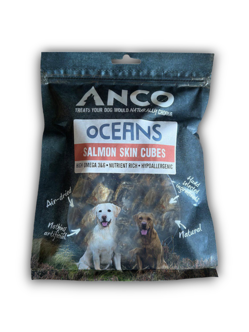Anco Training Oceans Salmon Skin Cubes Dog Treats