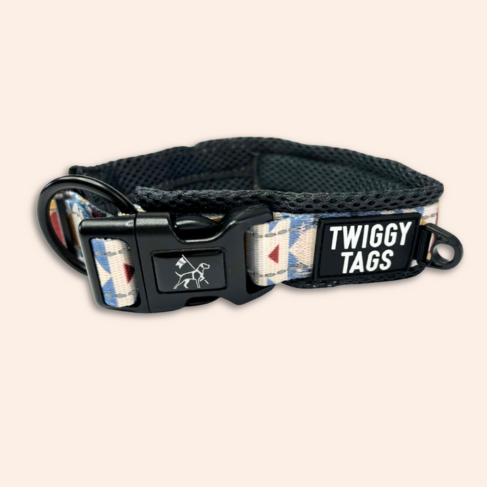 Twiggy Tags Wanderlust Adventure Dog Collar