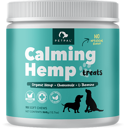 Petpal Calming Hemp Dog Treat Supplement Happy Tails