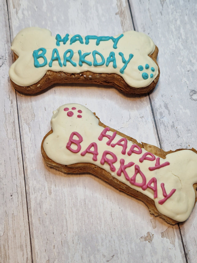 Happy Tails Barkery Iced Happy Barkday Dog Treat