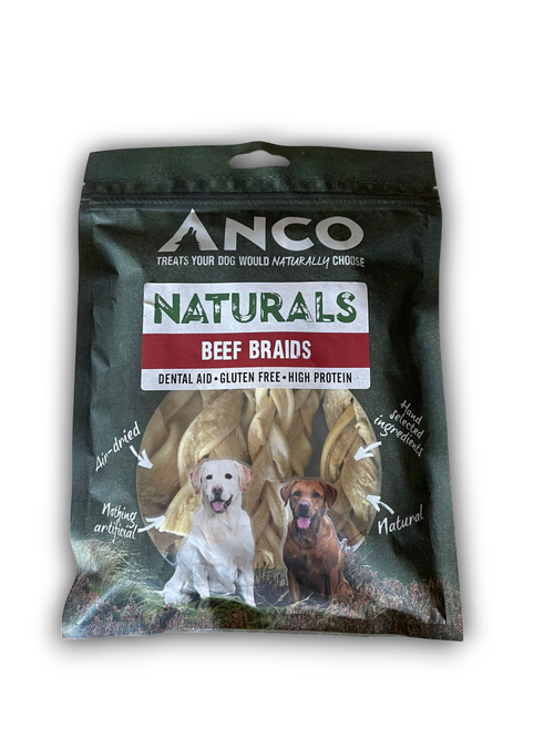 Anco Beef Braid Pack Dog Chew