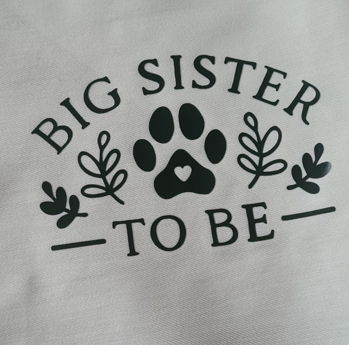 Happy Tails Novelty Dog Themed Bandana-Big Sister/Brother to Be