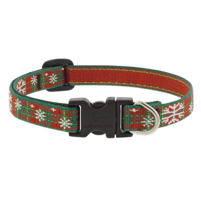 Lupine Christmas Dog Collar- Christmas Plaid