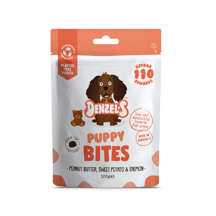 Denzels Bites Dog Treats- Puppy Bites Salmon & Penaut Butter