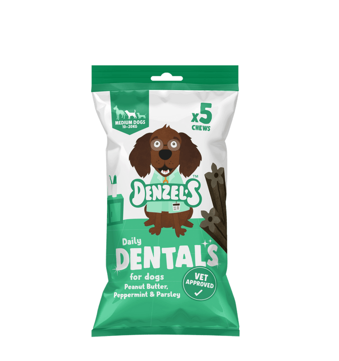 Denzels Daily Dental Stick-Peanut Butter & Peppermint  Medium Chew