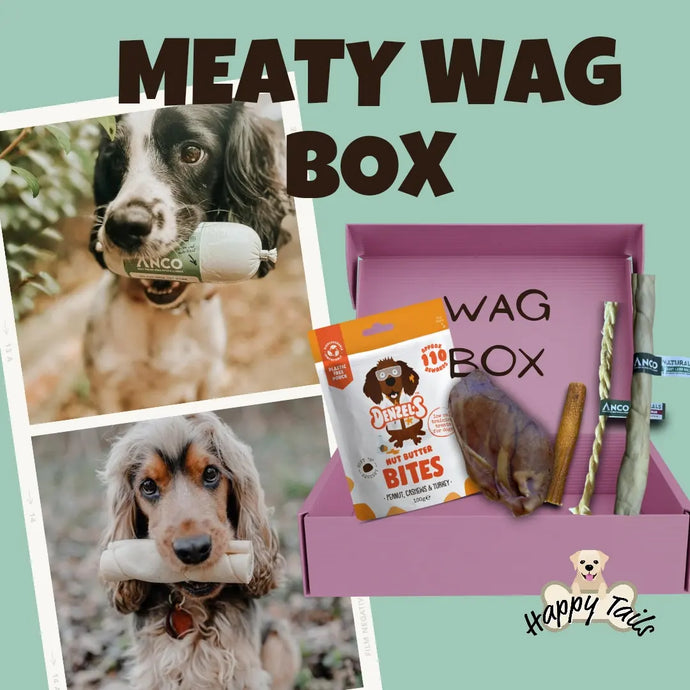 Happy Tails Mighty Meaty Wag Box-Extreme Chewer/Large Breed Box
