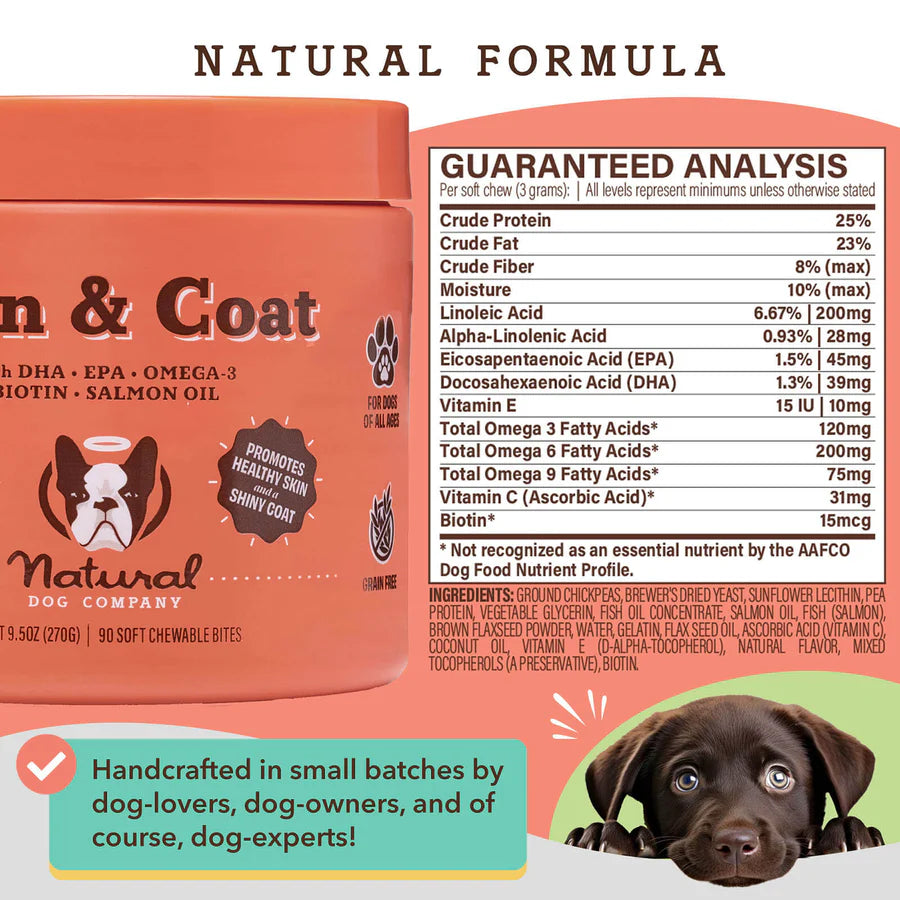 Natural Dog Company Skin Coat Dog Supplements