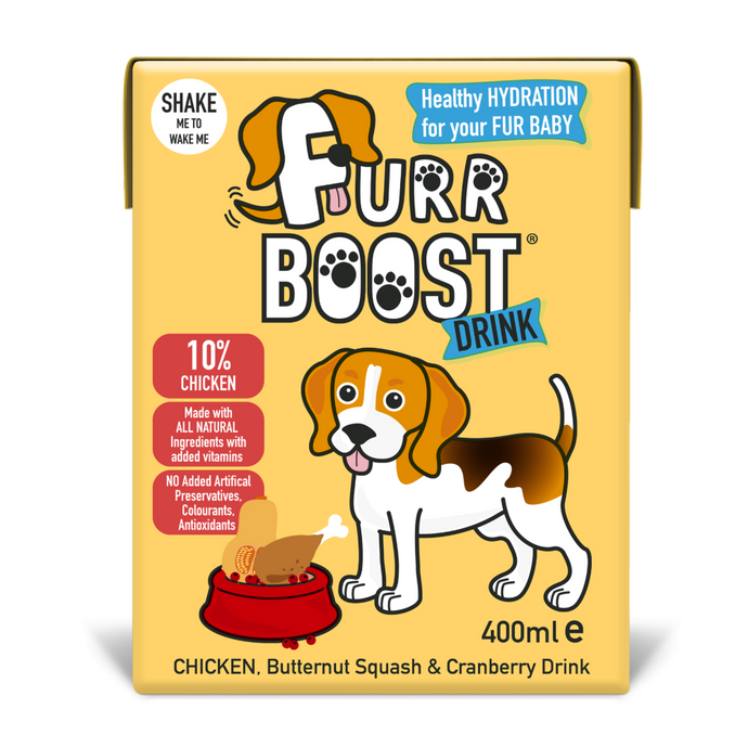 Furrboost Chicken Butternut Squash & Cranberry Carton-Hydration Dog Drink