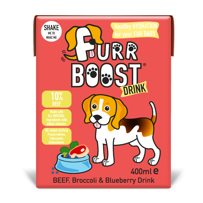 Furrboost Beef Broccoli &  Blueberry Carton-Hydration Dog Drink