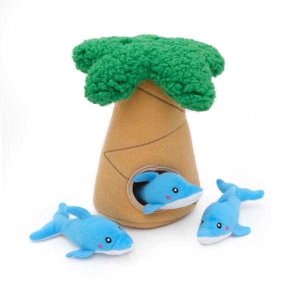 Zippy Paws Dolphin Burrow Dog Toys - Main Image