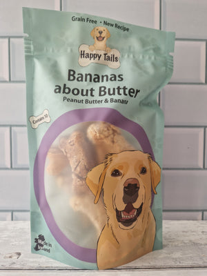 Bananas About Butter(Peanut Butter Banana) Happy Tails Barkery Dog T