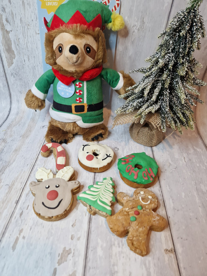 Happy Tails Christmas Barkery & Toy Box ( fluff & tuff or fringe dog toys)