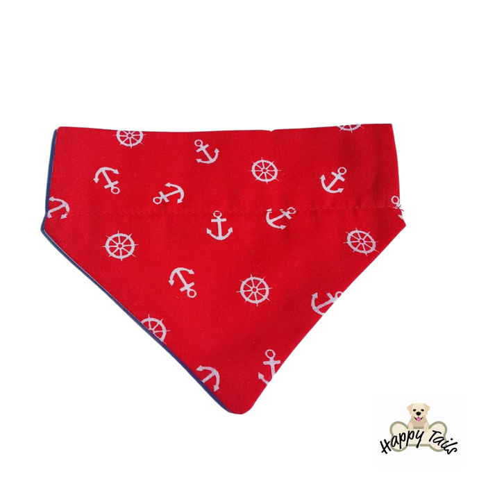 Happy Tails Dog Bandanas Red Nautical