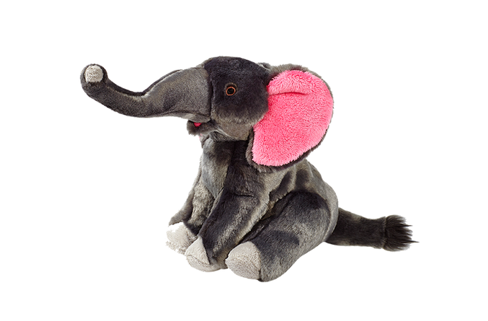 Fluff Tuff Edsel Elephant Plush Dog Toy Happy Tails