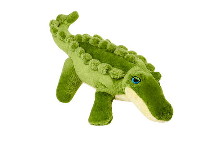 Fluff & Tuff Savannah Baby Gator Plush Dog Toy