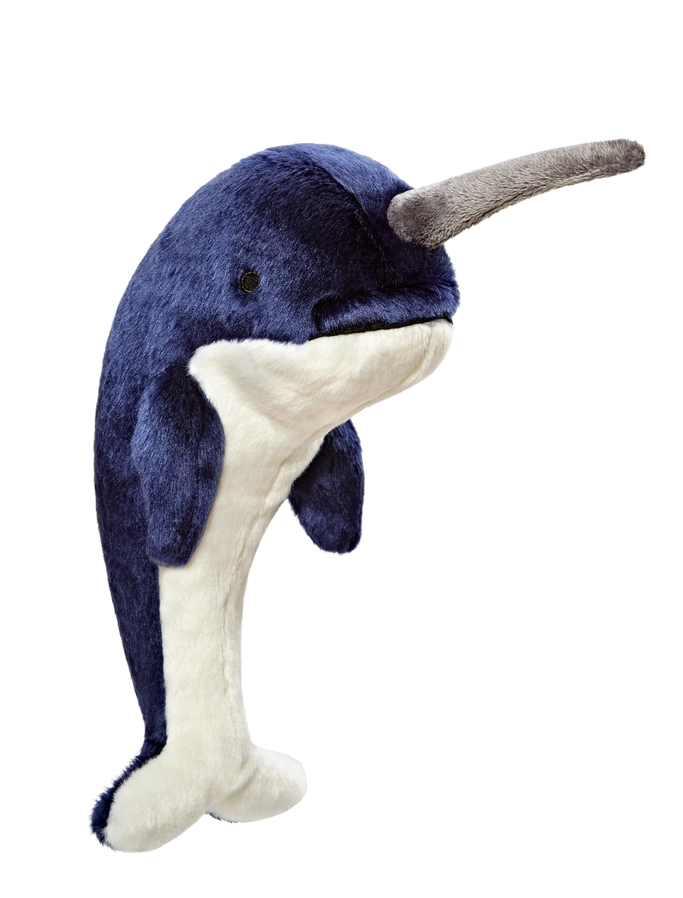 Fluff Tuff Bleu Narwhal Plush Dog Toy