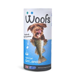 woods cod granola dog treat