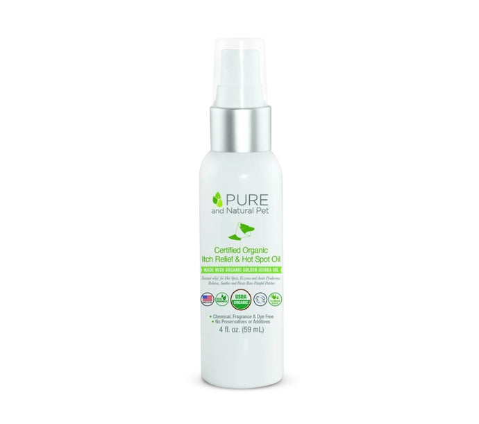 PURE AND NATURAL PET Certified Organic Itch Relief & Hot Spot Oil