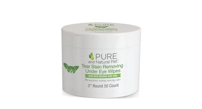 PURE AND NATURAL PET TEAR STAIN REMOVING UNDER EYE WIPES