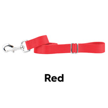2hound red nylon dog lead- happy tails