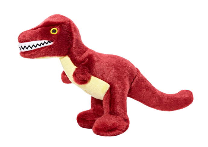 Fluff Tuff Tiny T Rex Plush Dog Toy Happy Tails