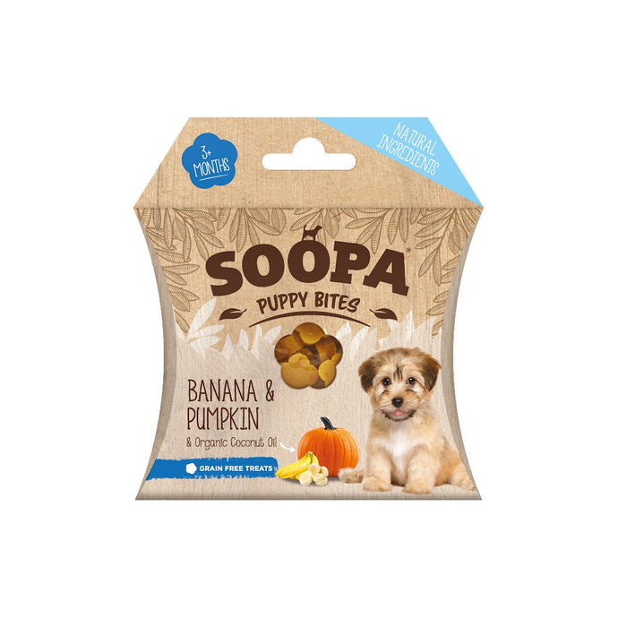 Soopa Puppy Banana & Pumpkin Healthy Bites Dog Treats