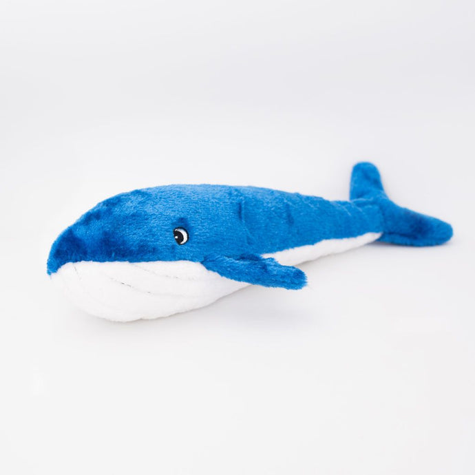 Jigglerz Plush Dog Toy- Whale