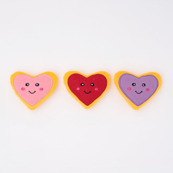 Zippypaws Heart Cookies Minis Dog Toy